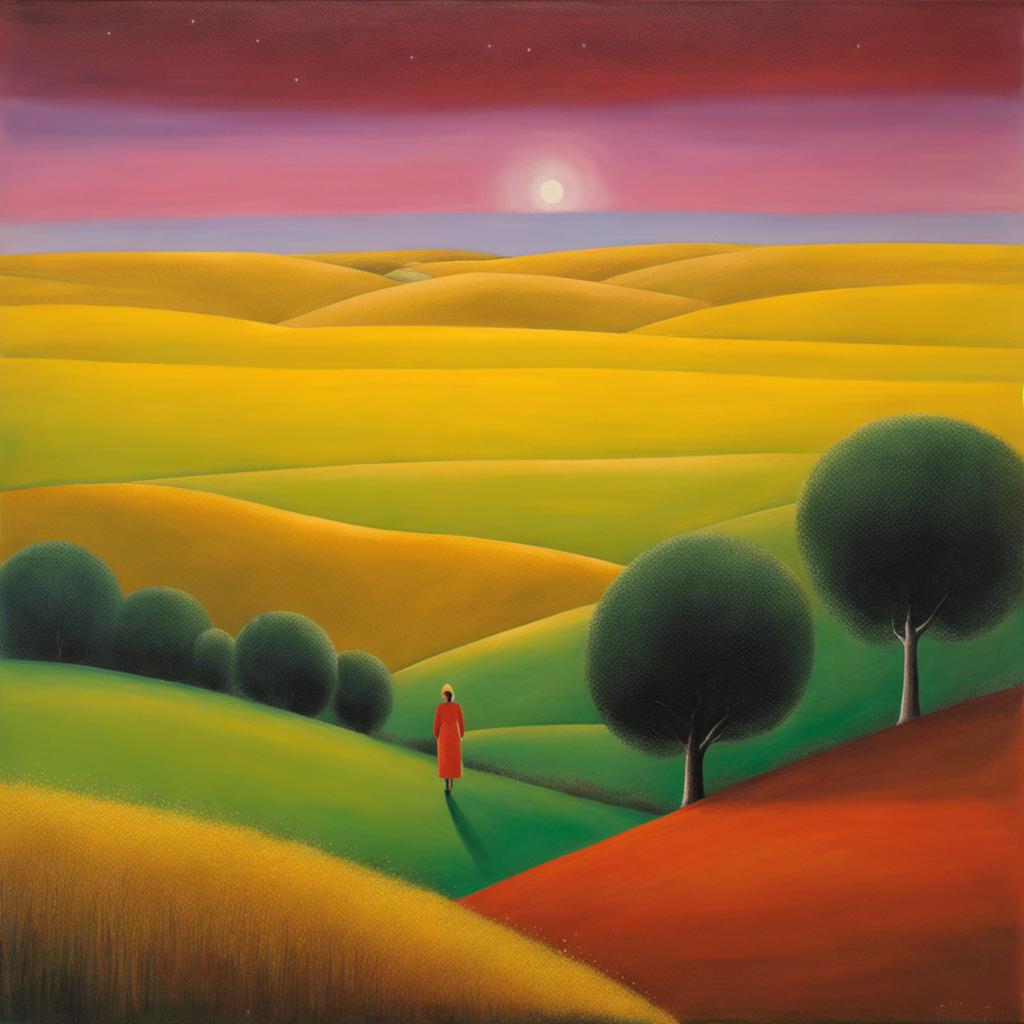 Expresionismo abstracto, caminando en tierra - póster