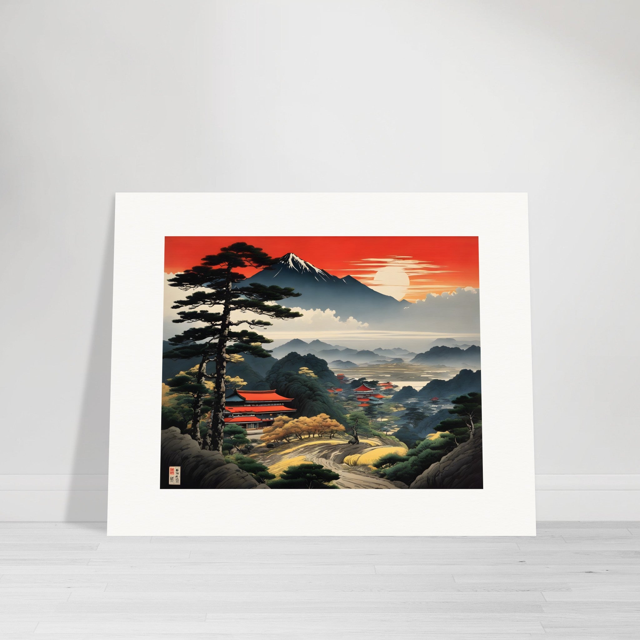 Paisaje japonés - póster