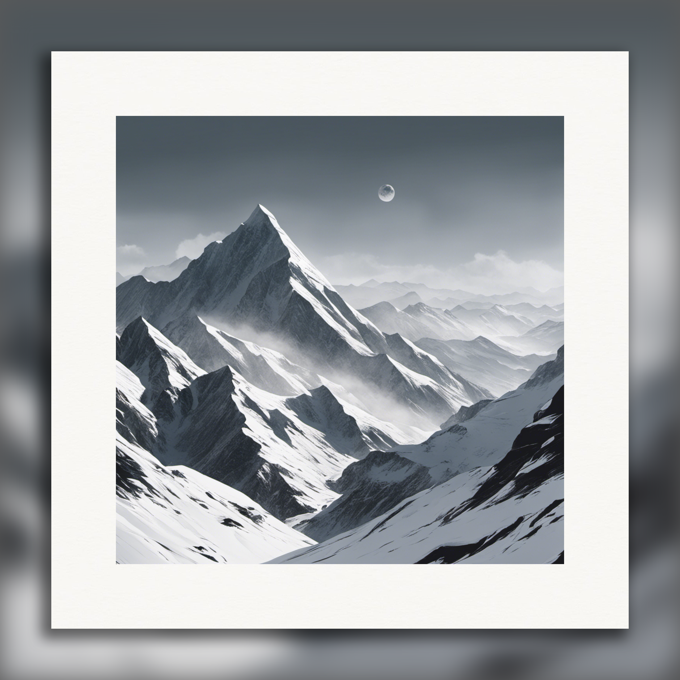Neominimalismo, Montañas - Póster