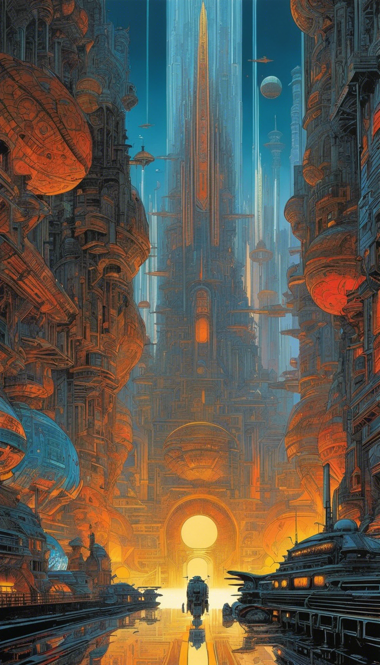 Métal hurlant (cómic), Ciudad futurista - póster