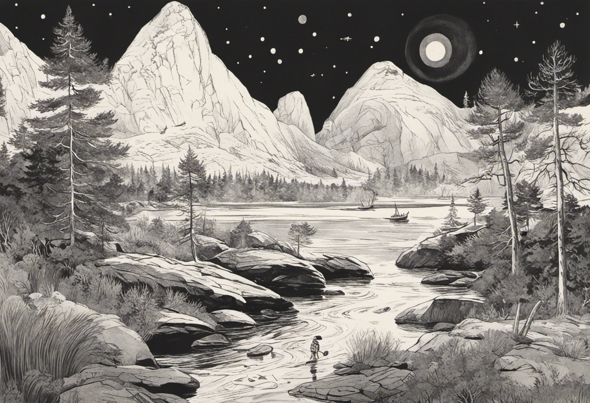 Paisaje de los Moomins - Póster