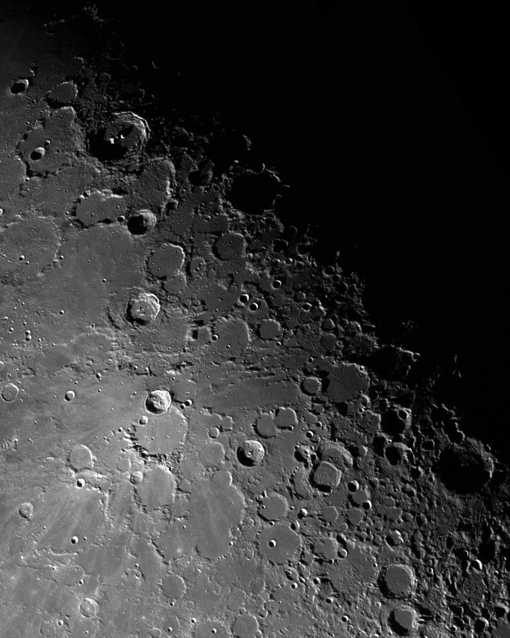 Póster de astronomía, la Luna