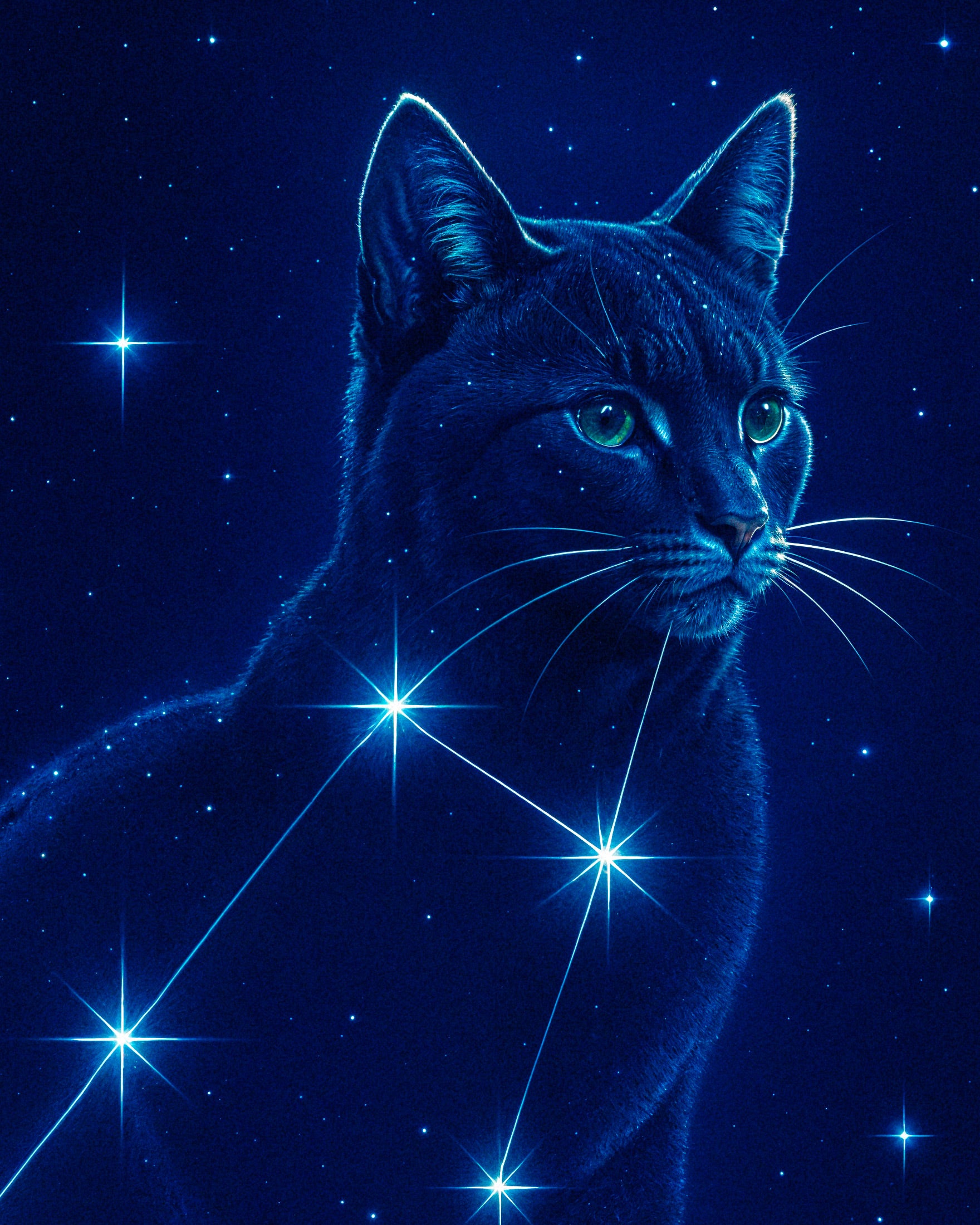 Gato Andrómeda Póster