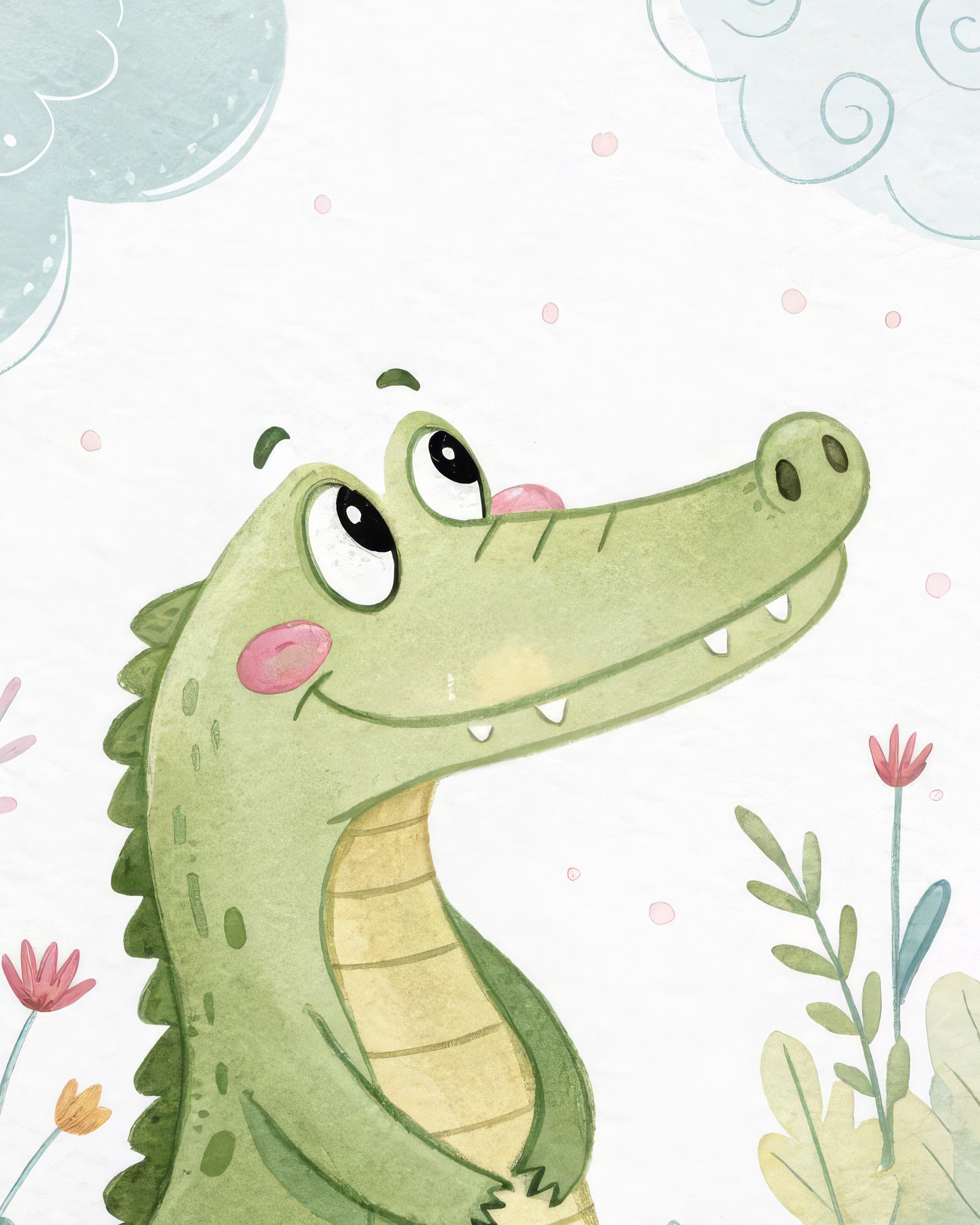 Póster de Cocodrilo – Láminas decorativas para habitación infantil