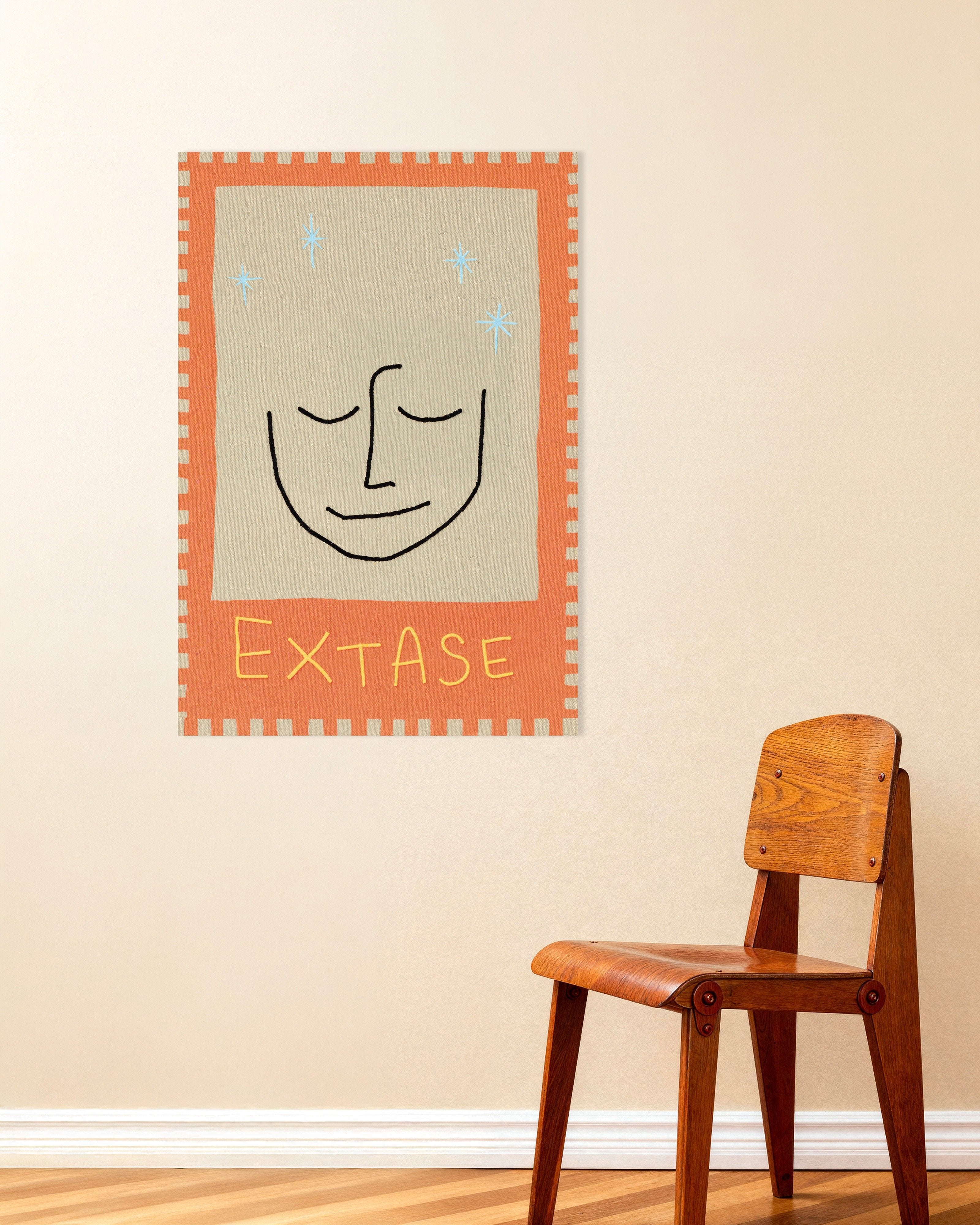 Poster of Extase - Calm Line Art Poster