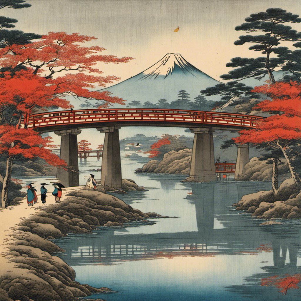 Ambiente Hiroshige, monte Fuji - Póster