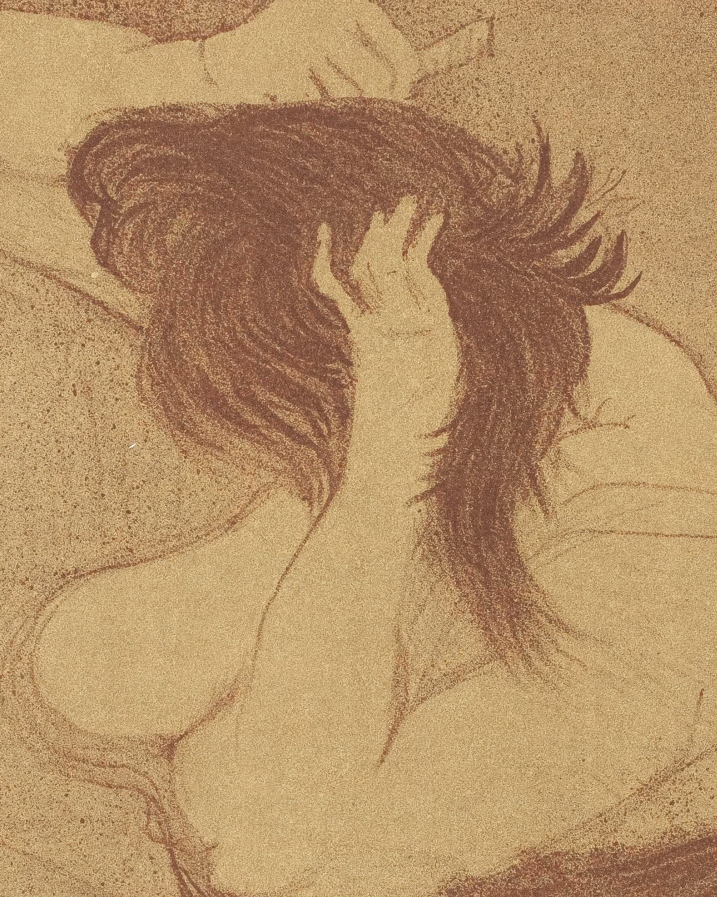<p> Mujer peinándose (Femme qui se peigne) (1896) por Henri de Toulouse-Lautrec Póster </p>