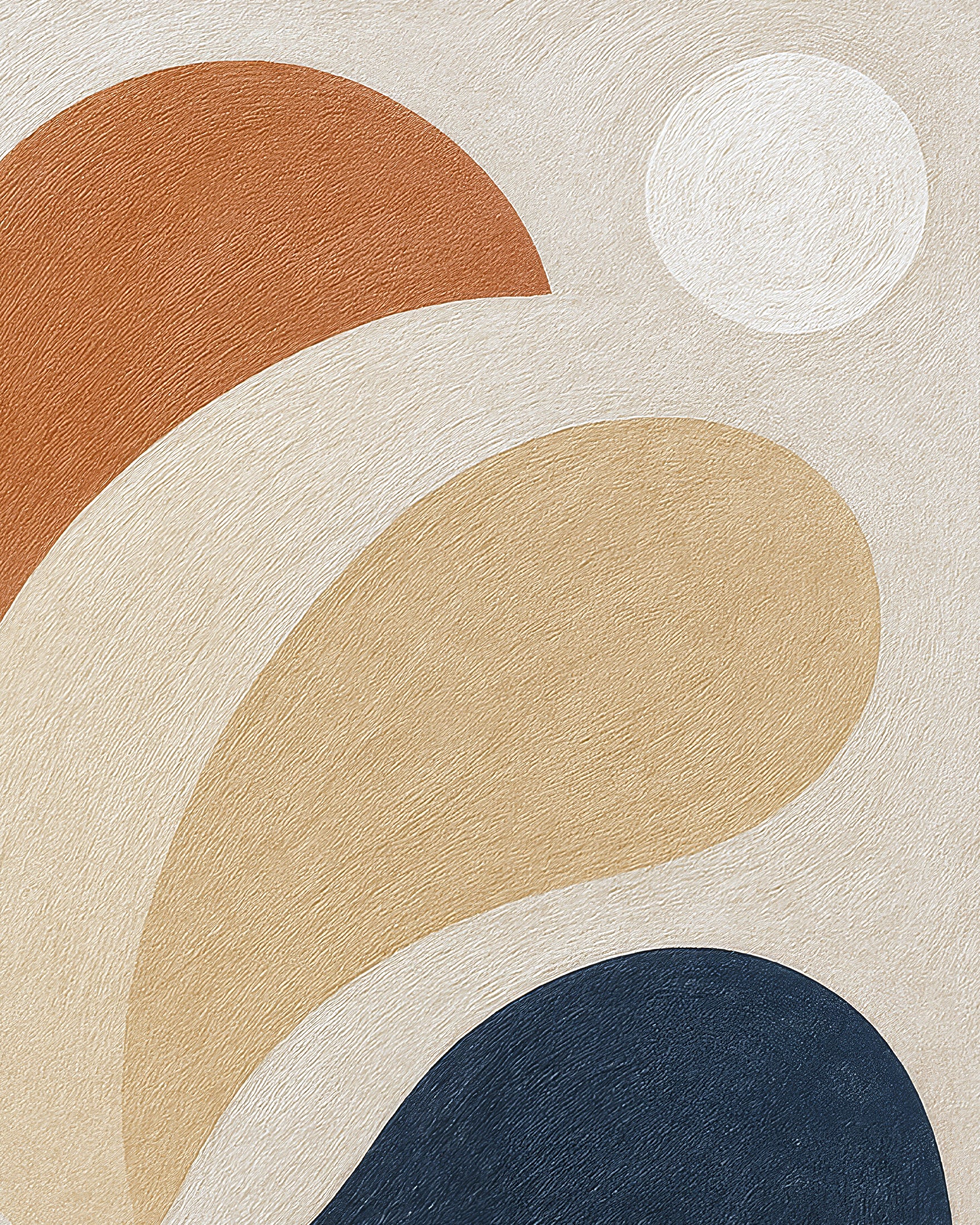 Intricaciones – póster de formas abstractas en tonos tierra