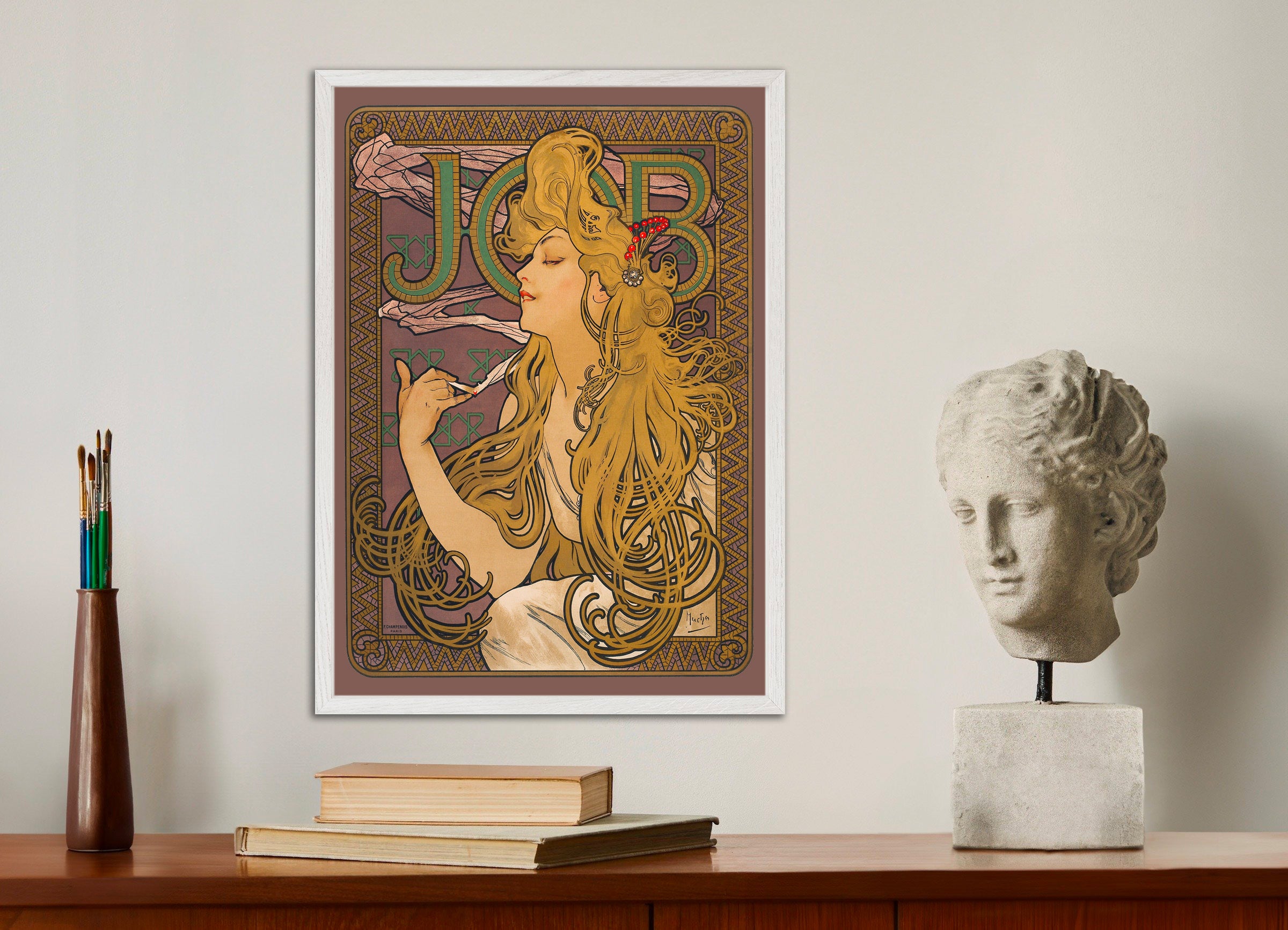Trabajo (1896) de Alfons Mucha - Póster
