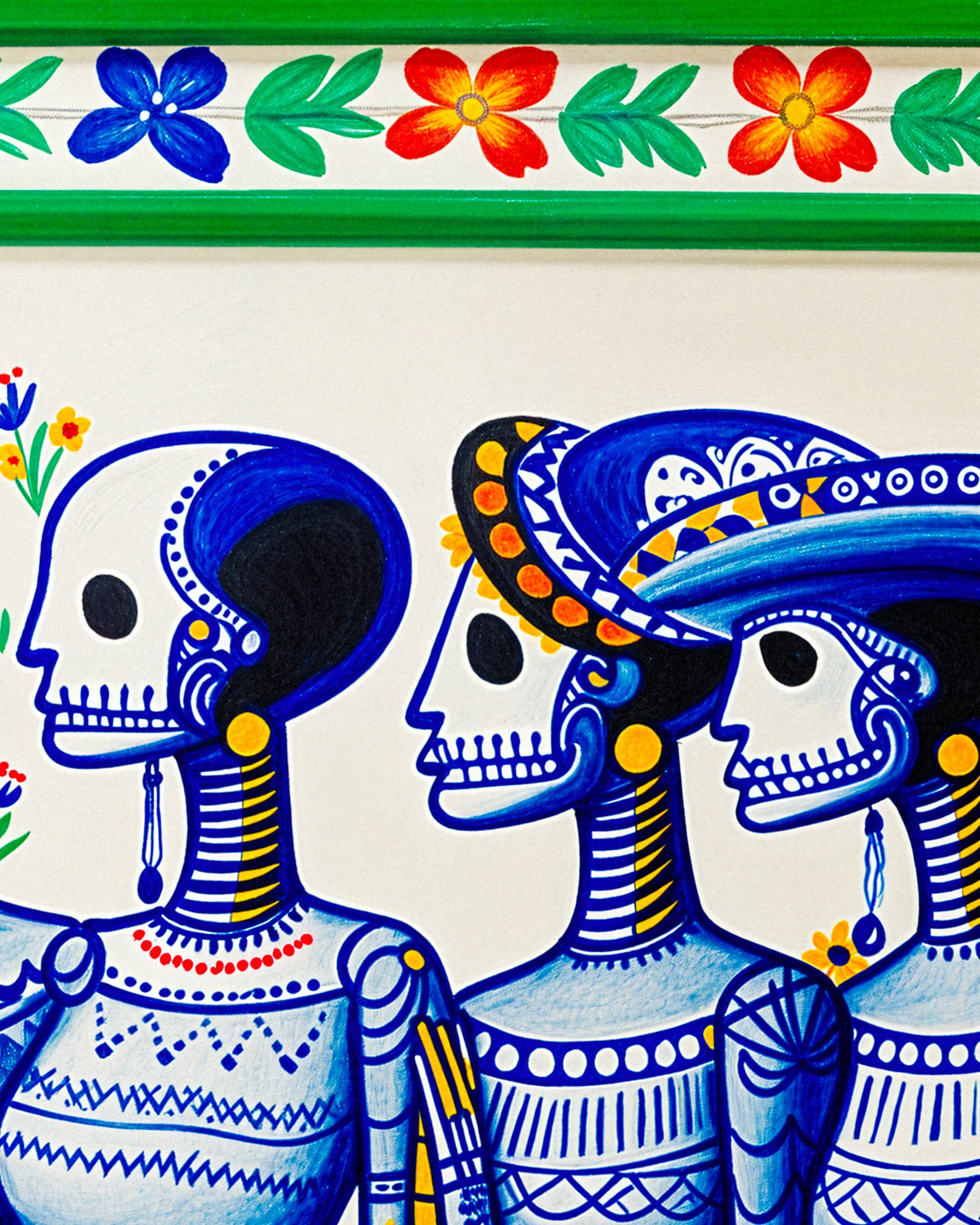 Póster del Día de Muertos mexicano