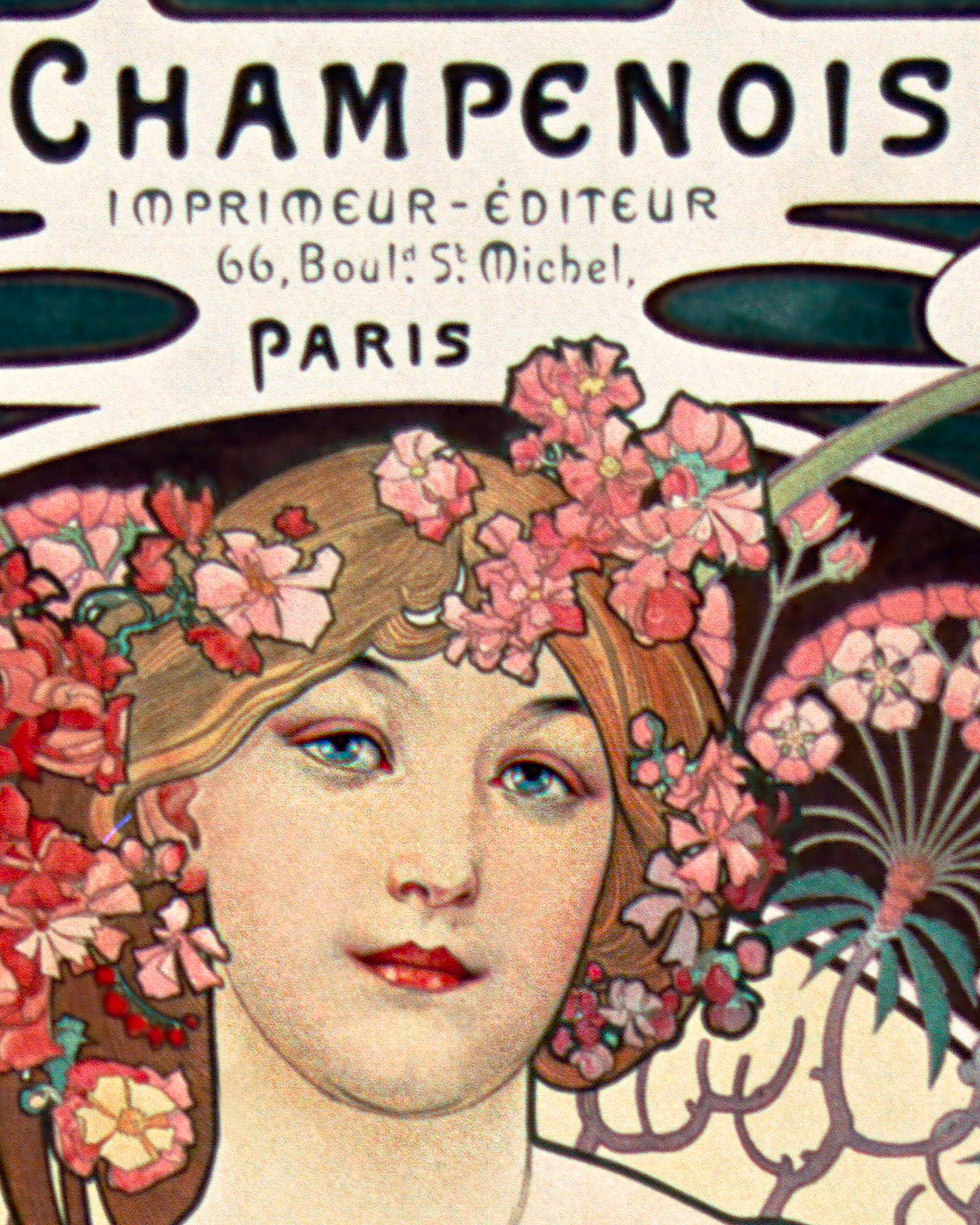 Impresor y editor champenois, por Alfons Mucha