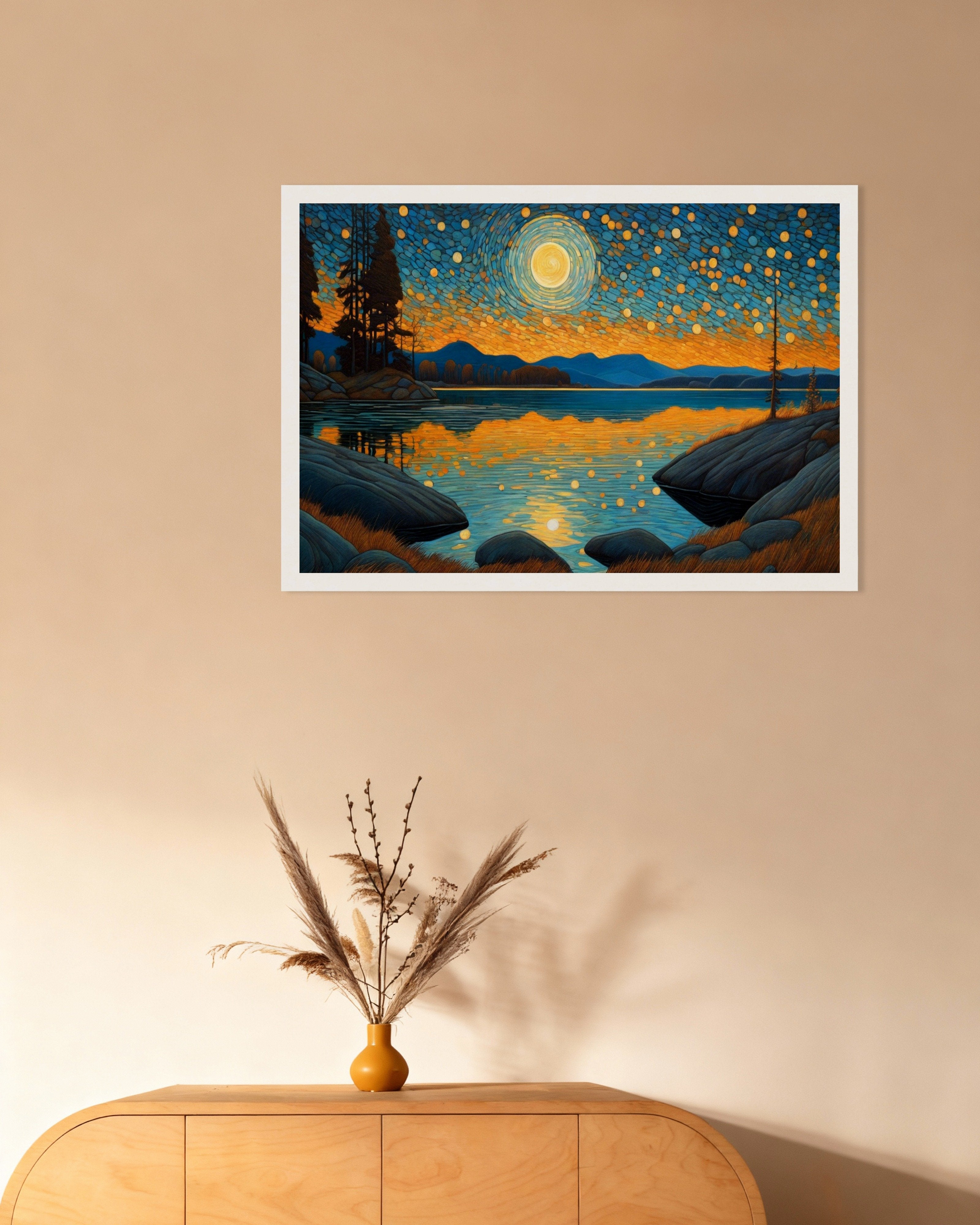 Poster of Mystical symbolism with organic shapes - Poster