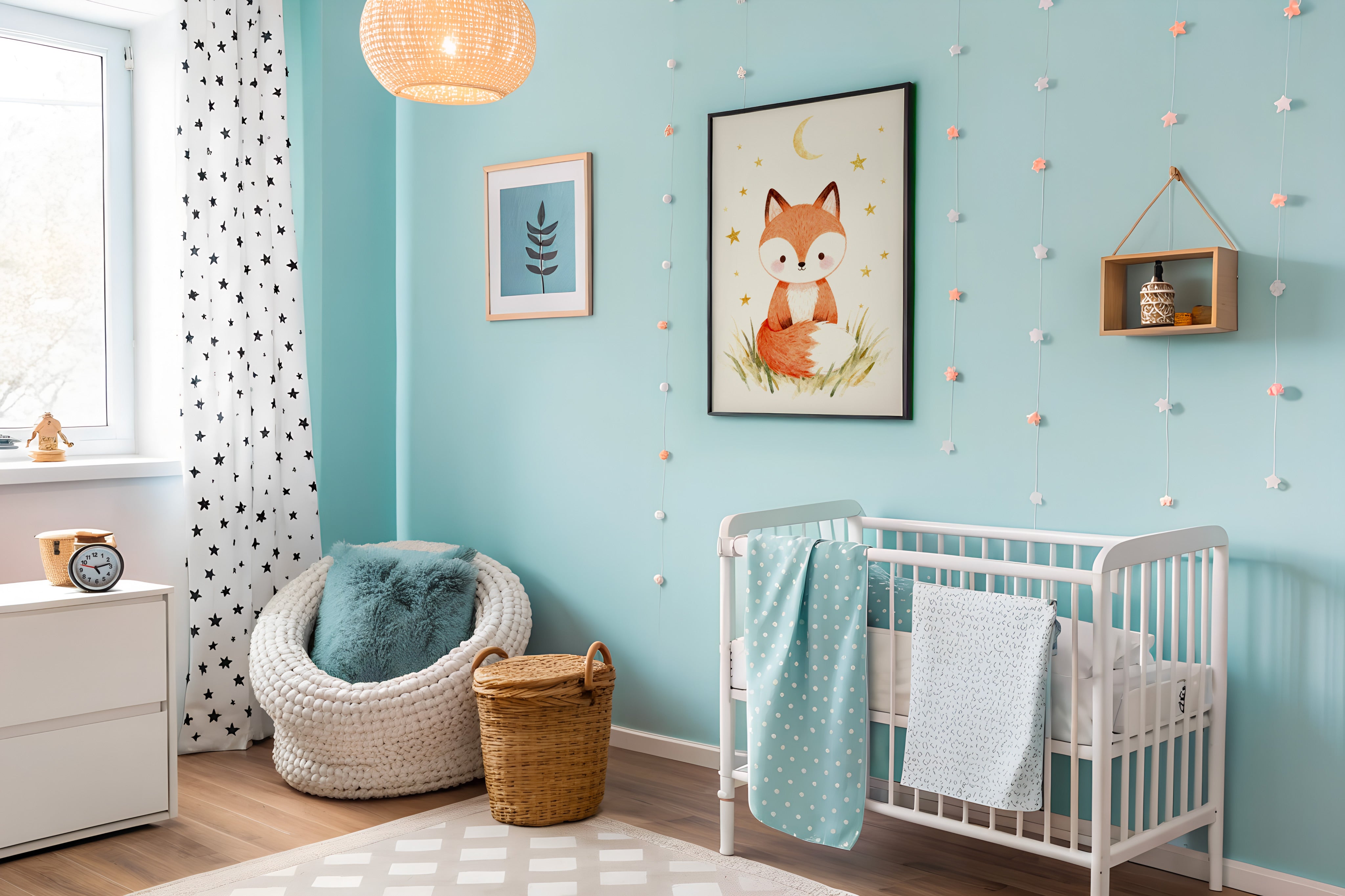 Póster de zorro – Arte de pared para habitación infantil