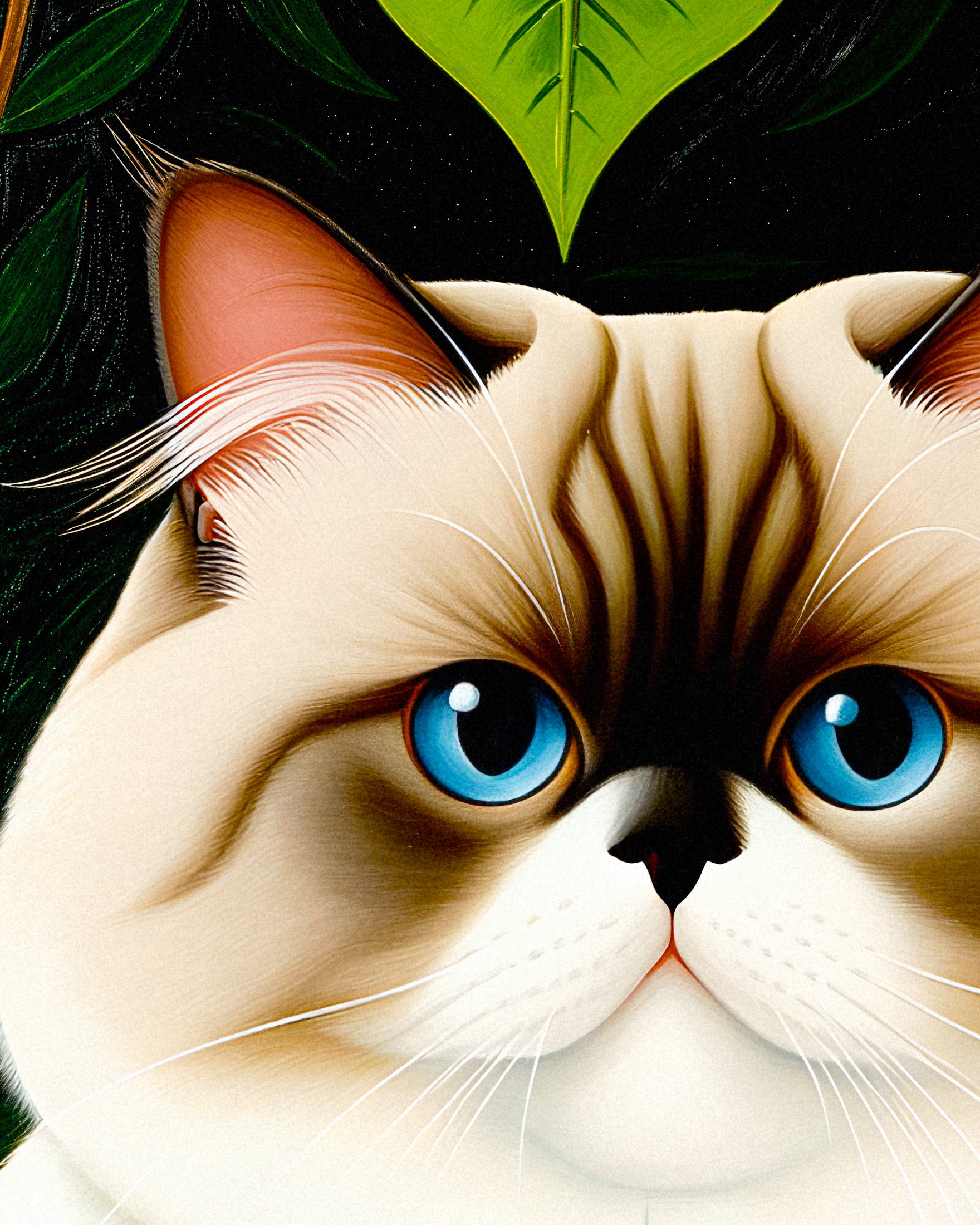 Retrato de un gato persa - Póster