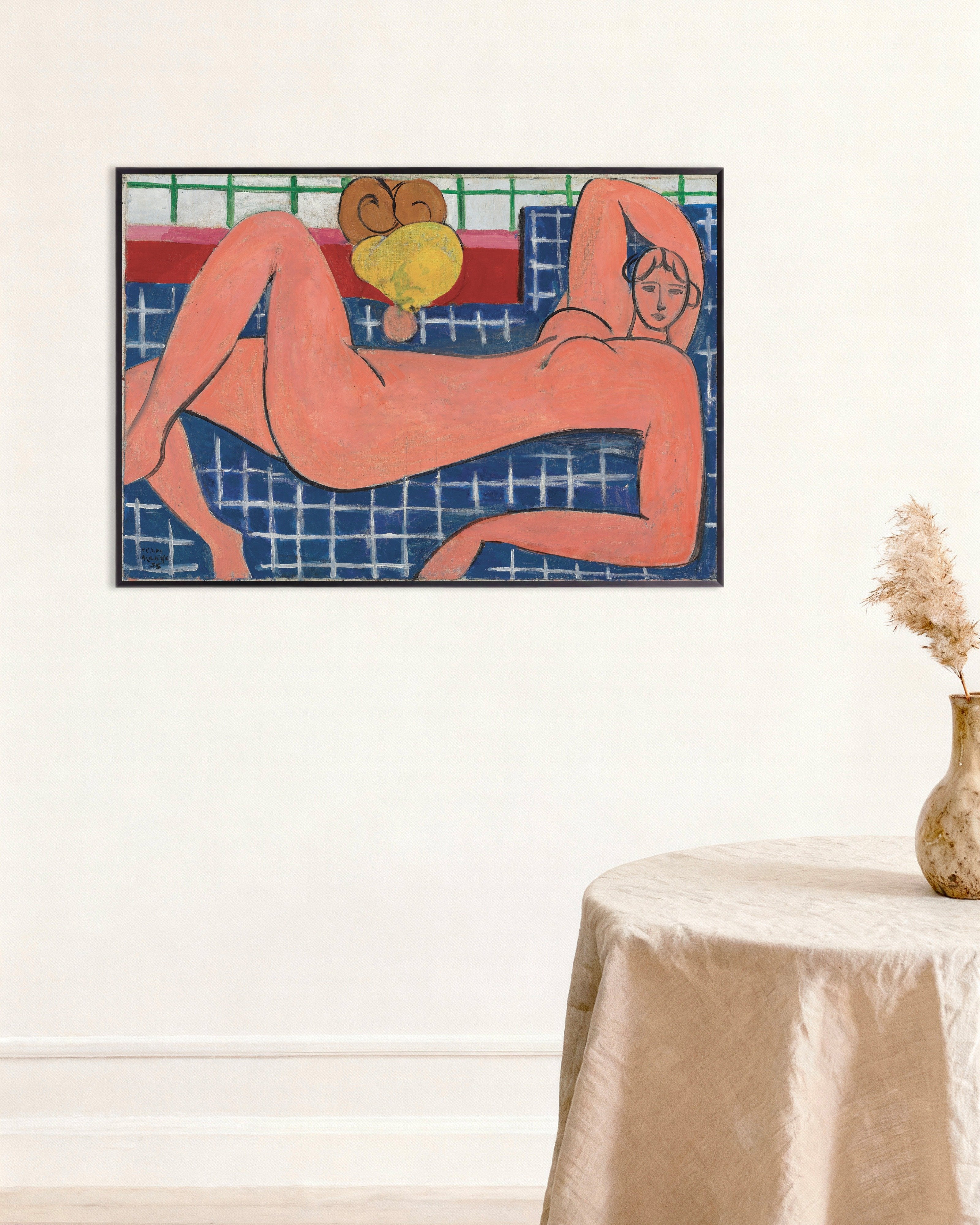 Poster of Pink nude (1935) by Henri Matisse - Poster, with metal frame
