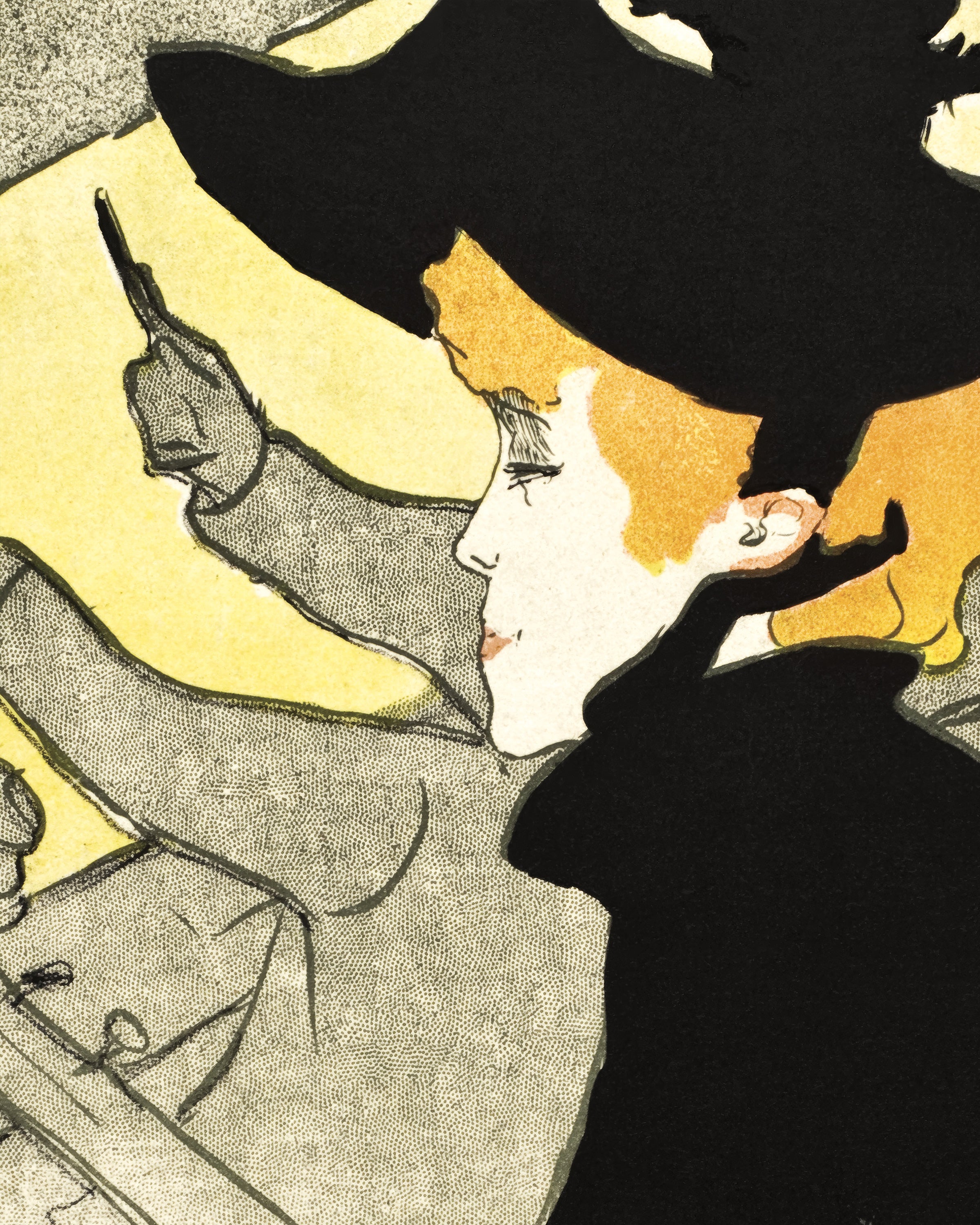 Diván Japonés (ca. 1892–1893) de Henri de Toulouse-Lautrec Póster