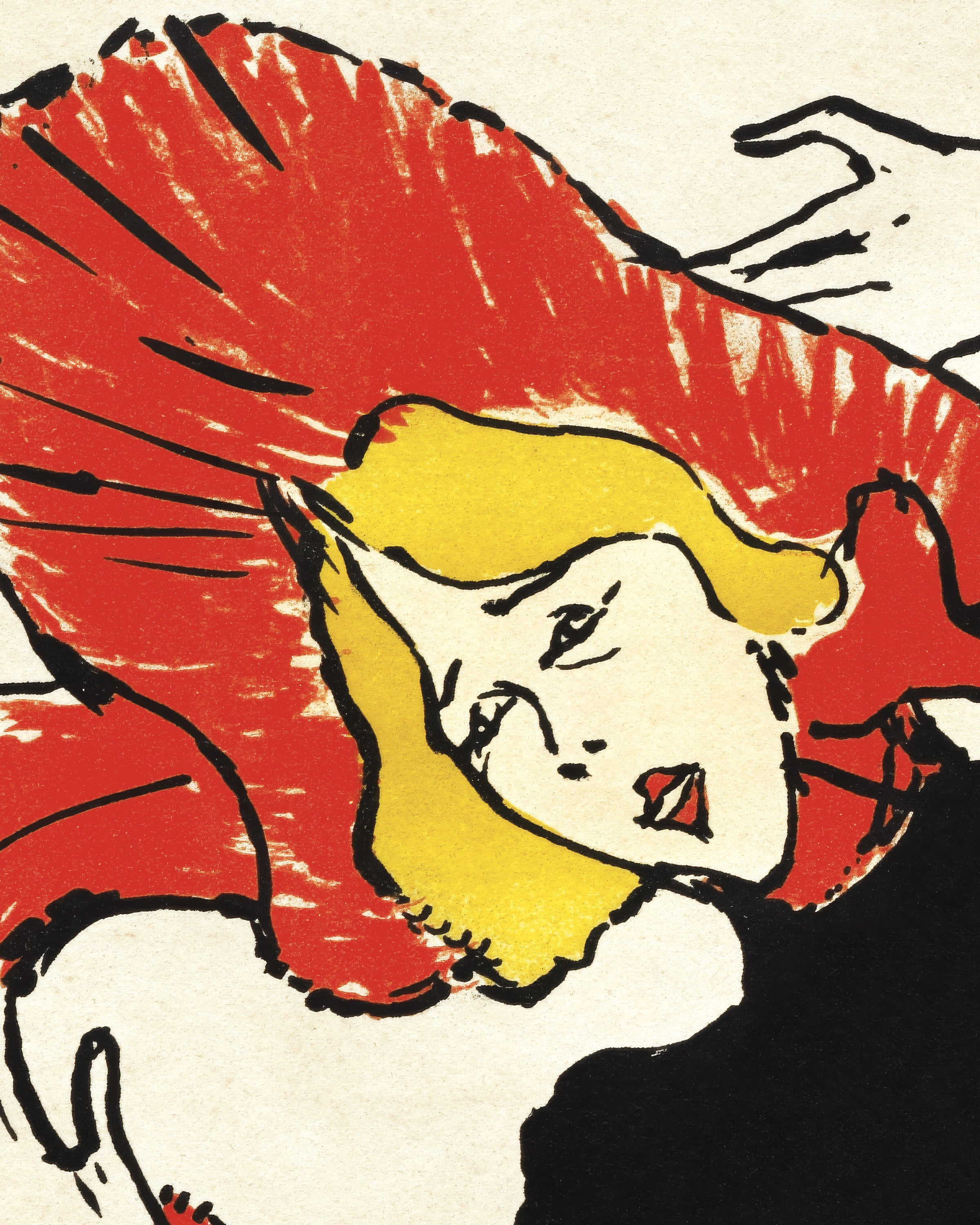 Jane Avril (1899) por Henri de Toulouse-Lautrec Póster