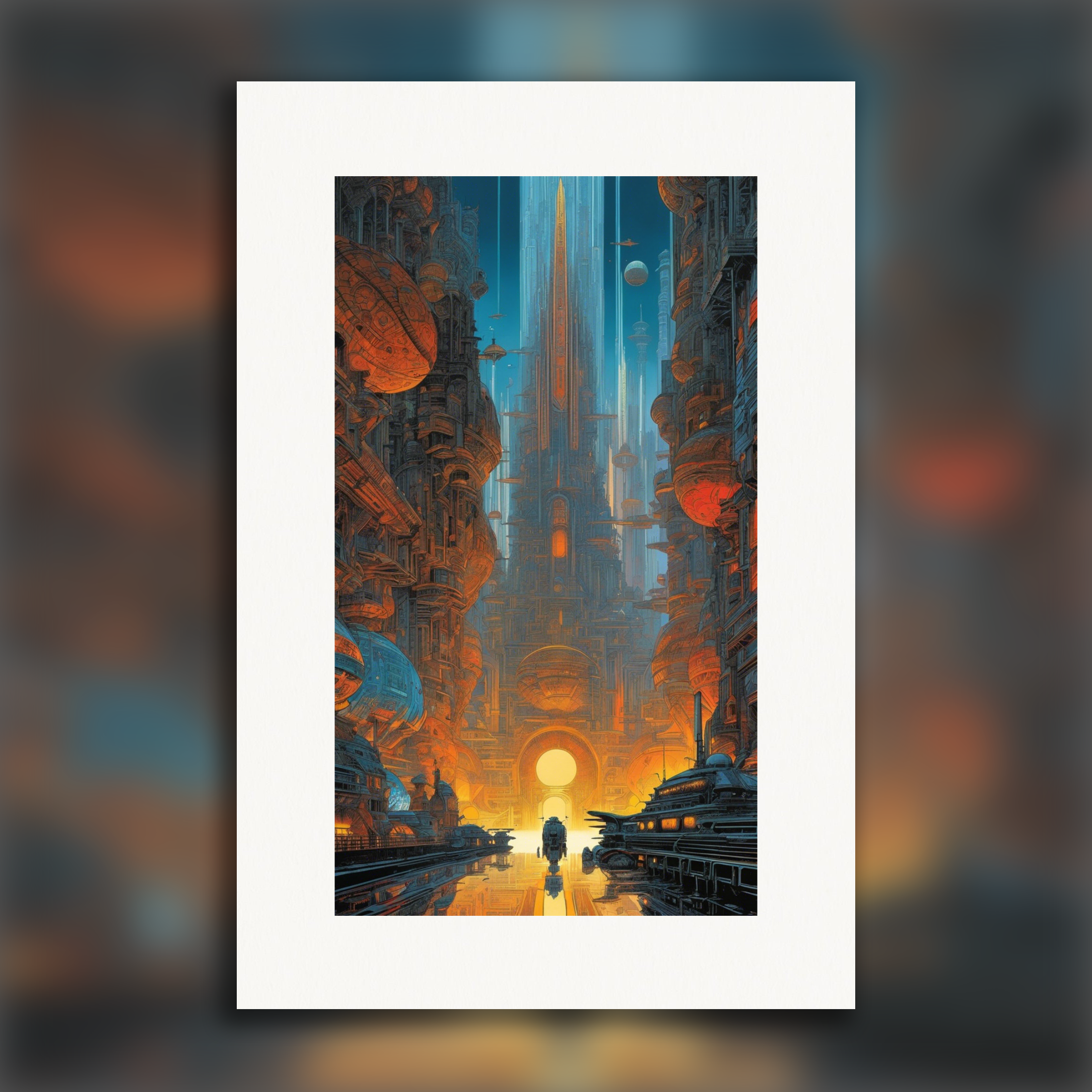 Métal hurlant (cómic), Ciudad futurista - póster