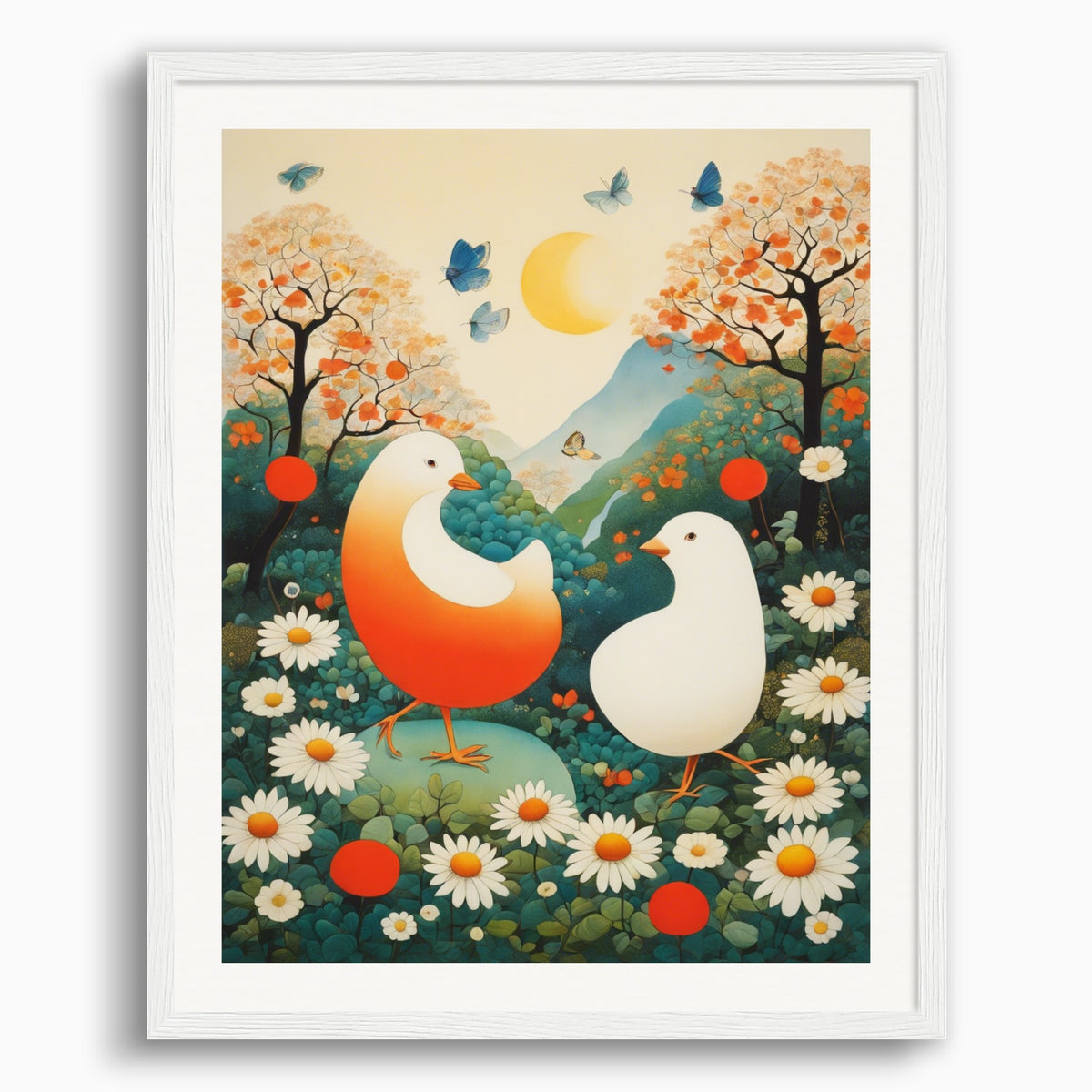 Pájaros lindos, Arte Superflat - Póster | Posterscape