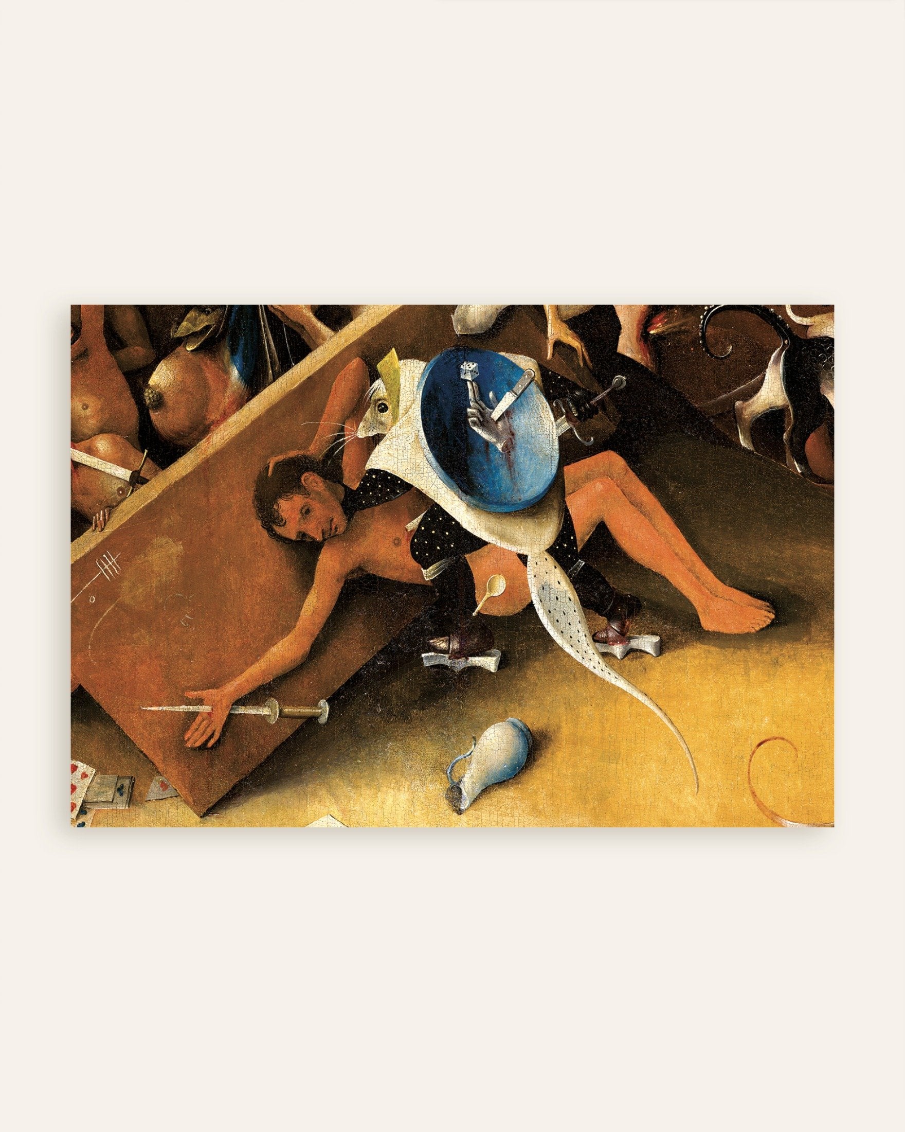 Poster of Detail from The Garden of Earthly Delights: the gambler's punishment, thumbnail