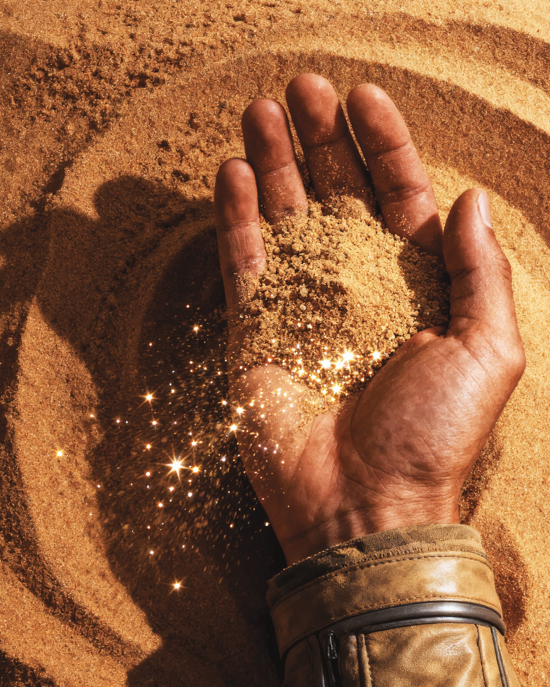 Póster Mano del Desierto, Duna, Lámina decorativa de Arte de Arena con temática de Ciencia Ficción