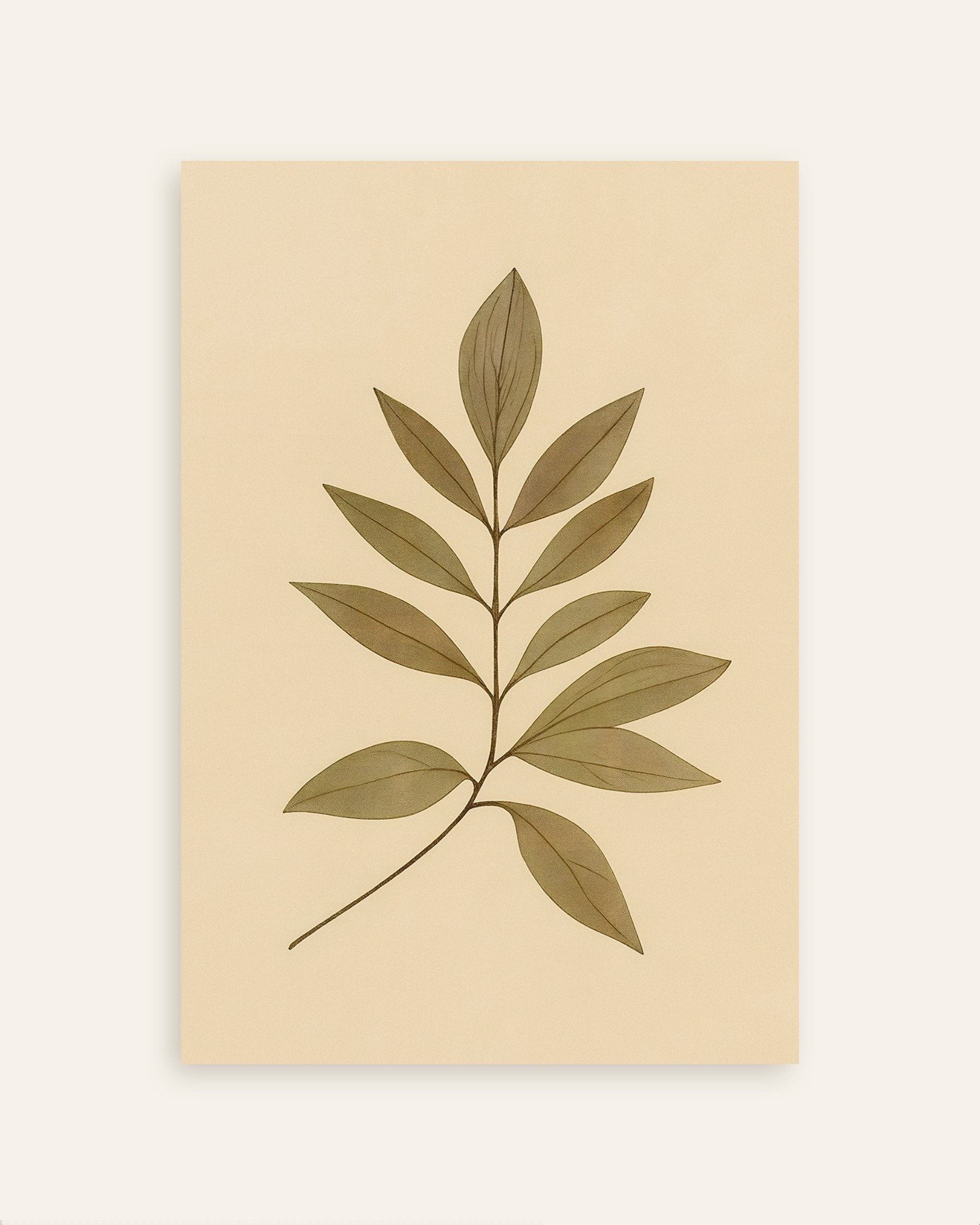 Poster of Eucalyptus Leaves Poster – Autumn Botanical Print, thumbnail
