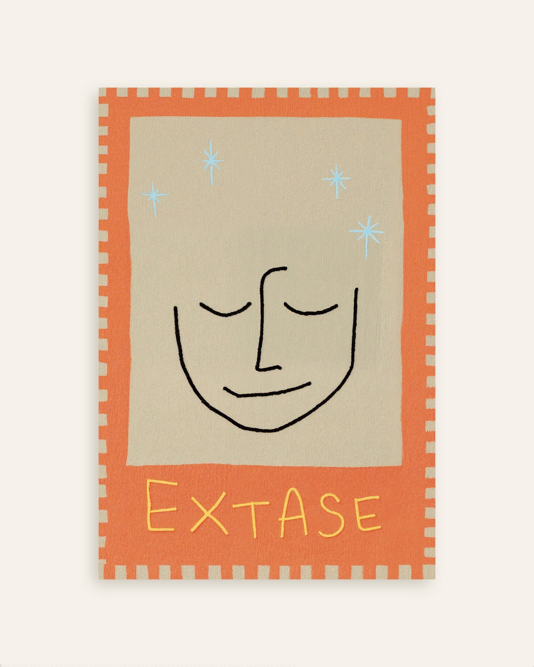 Poster of Extase - Calm Line Art Poster, thumbnail