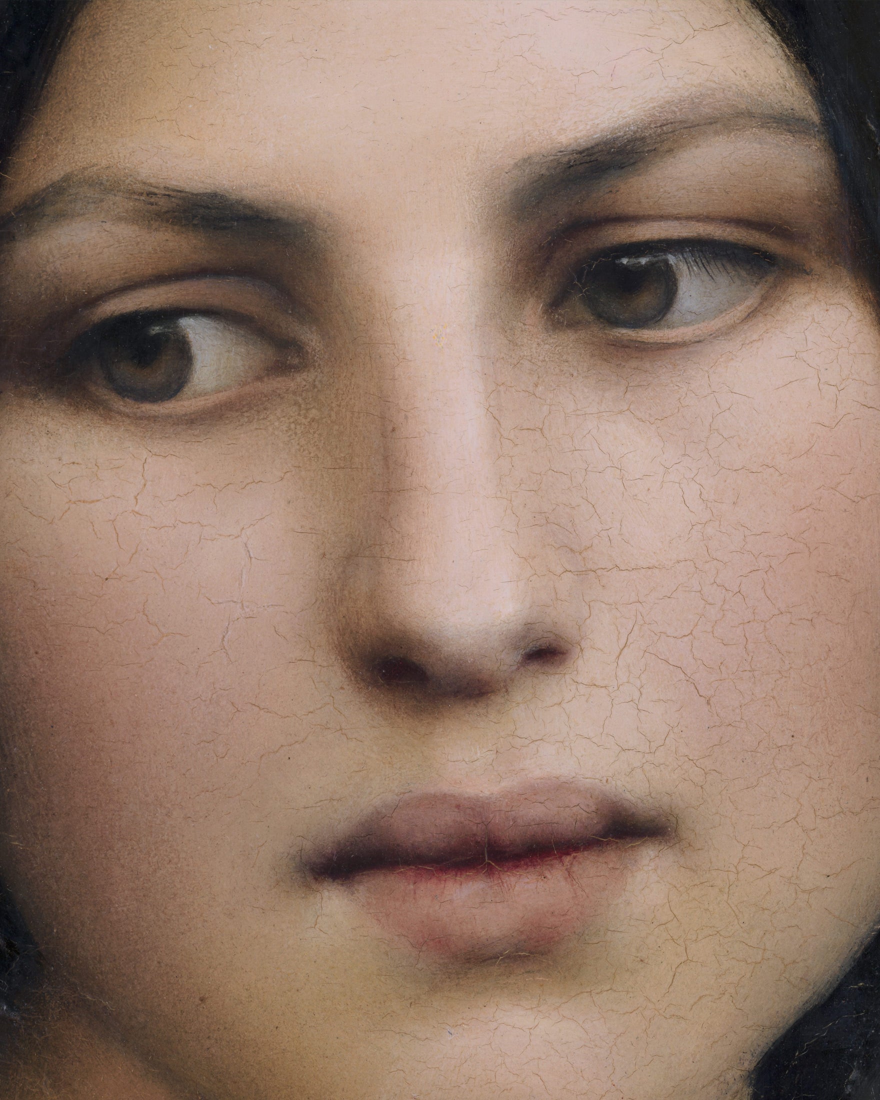 Louis Janmot "Fleur des Champs" Detalle del Retrato Póster