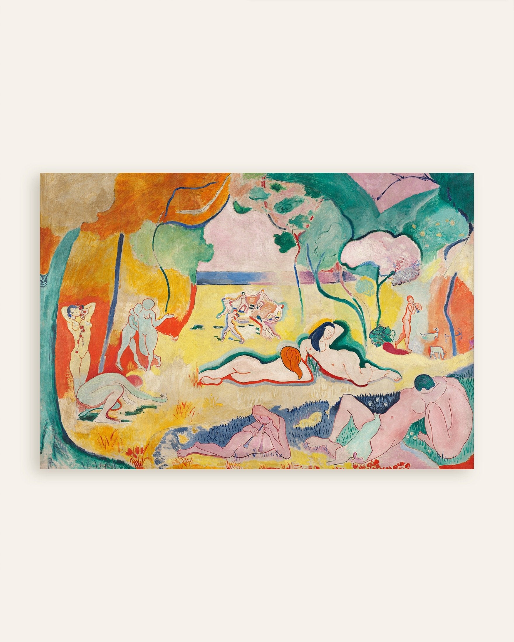 Poster of Le bonheur de vivre (1905) by Henri Matisse, thumbnail
