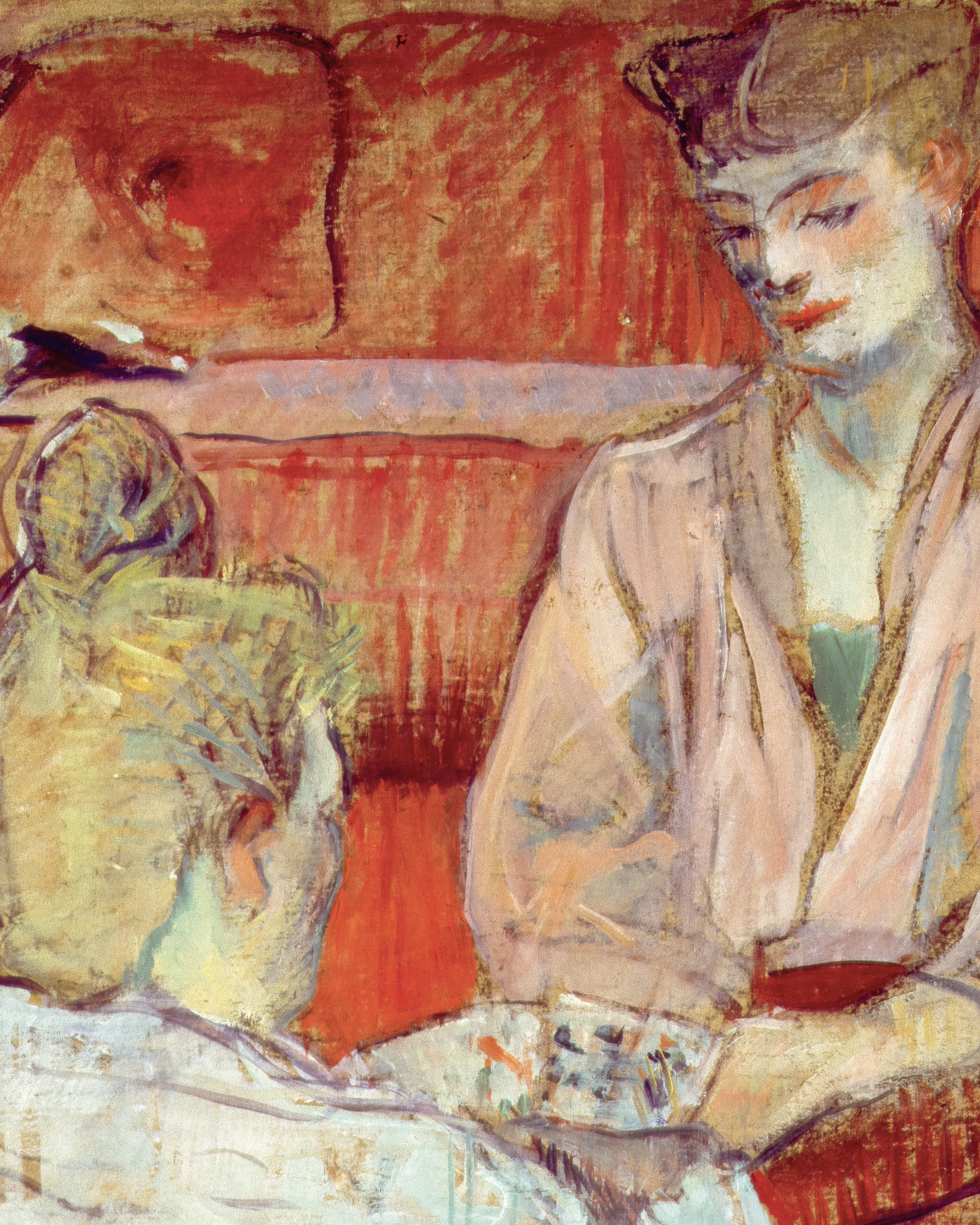 Los jugadores de cartas por Henri de Toulouse-Lautrec, 1893 - Póster
