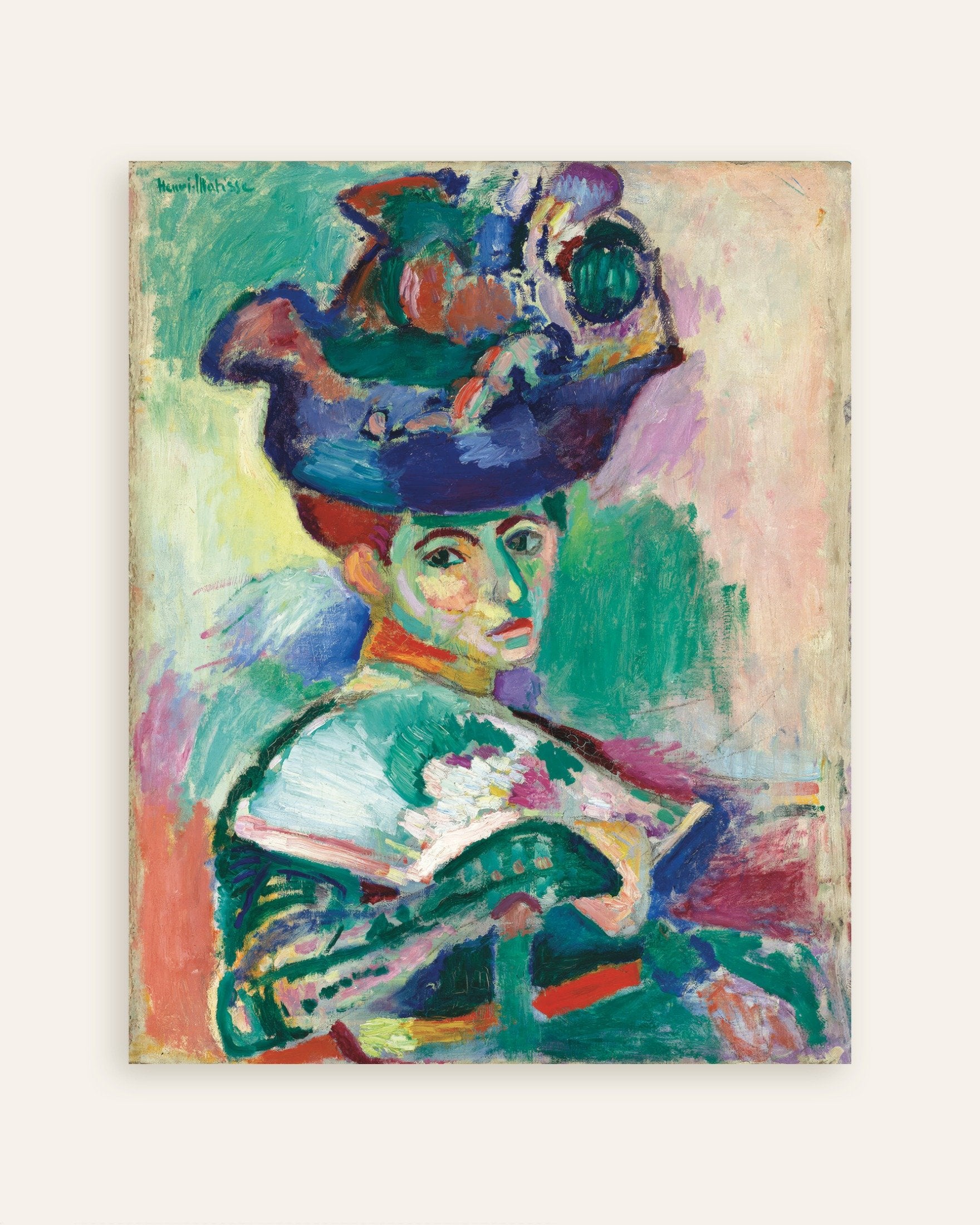Poster of Woman with the hat (1905) by Henri Matisse - Poster, thumbnail